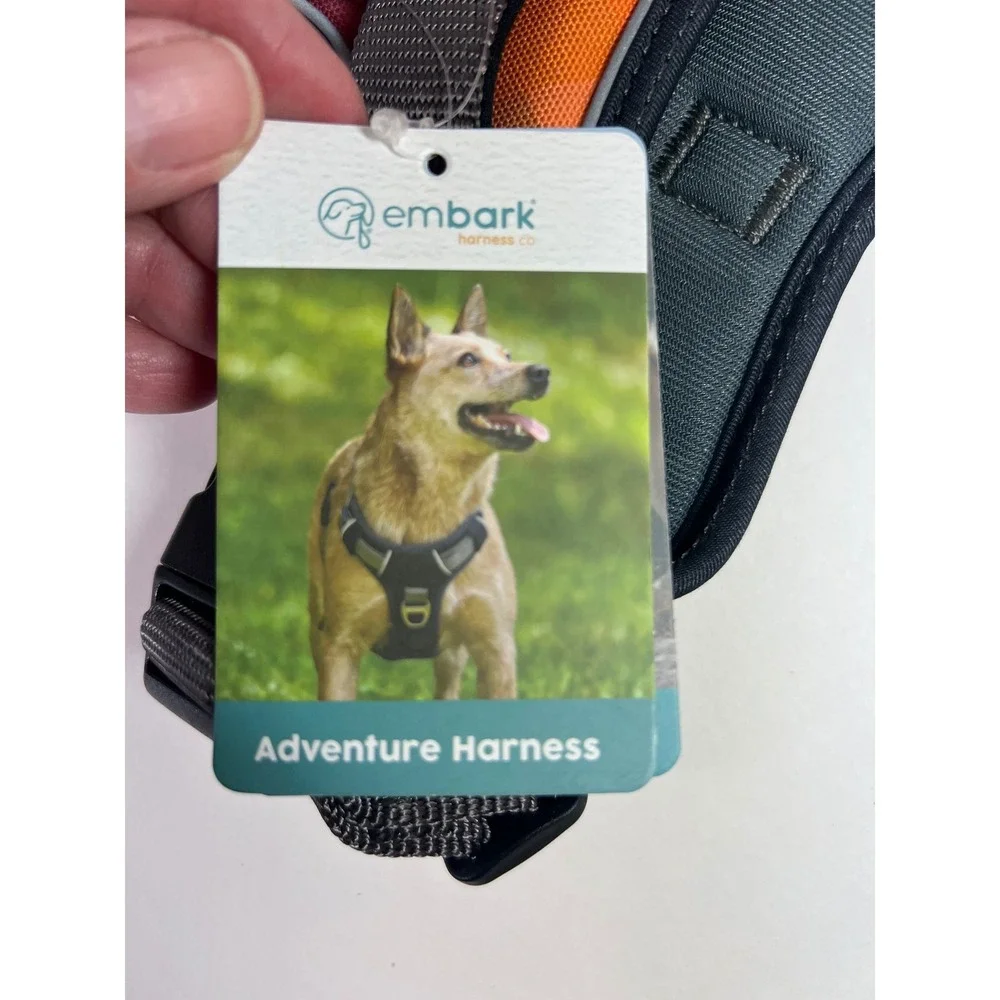 Embark Adventure Harness Small Dog Multi-Color Geometric Sunset Adjustable
